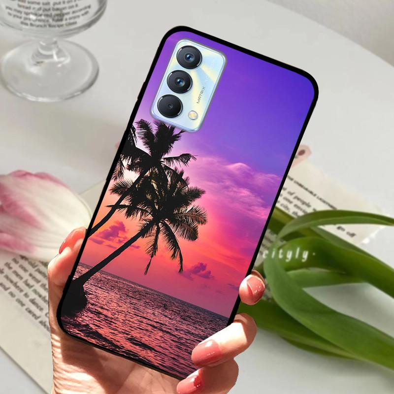 Для чехла Realme GT Master Case Edition Животные Мультфильмы Мягкий Силикон Funda для Телефона Realme GT Master Explorer Чехол Черный Coque