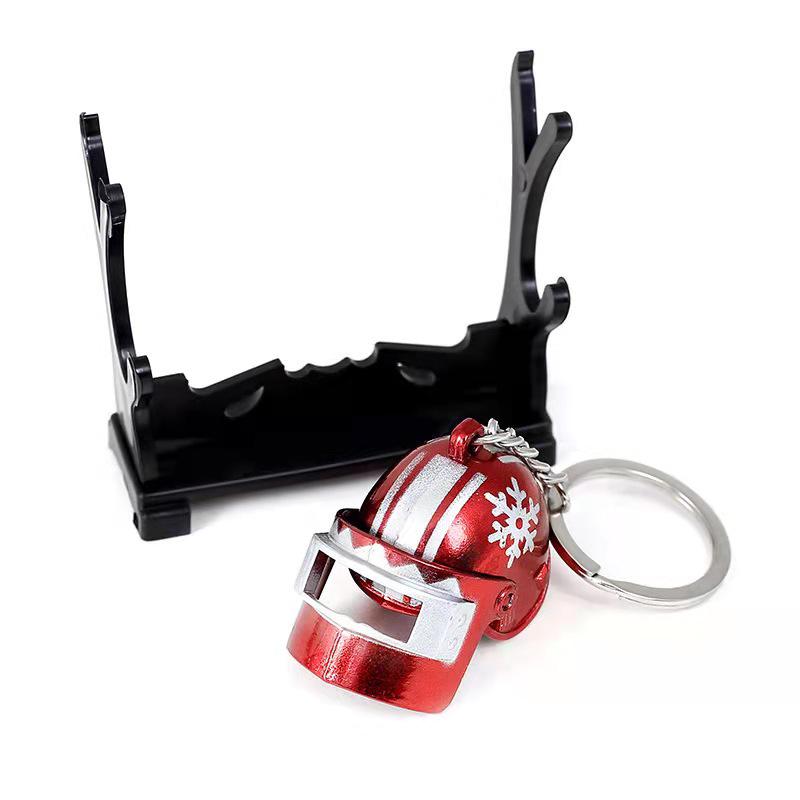 Chicken Game Metal Weapon Model Keychain: 12cm AKM 98K PUBG Pendant Gift