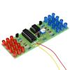 NE555 CD4017 IC LED Electronic Lights Kits Red Blue Dual-Color DIY Kit Strobe Electronic Suit Flashing Lights Components DIY