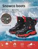 Boys' Winter Waterproof Snow Boots, Non-Slip, Extra Warm, Medium To Large Sizes, Outdoor Hiking Footwear