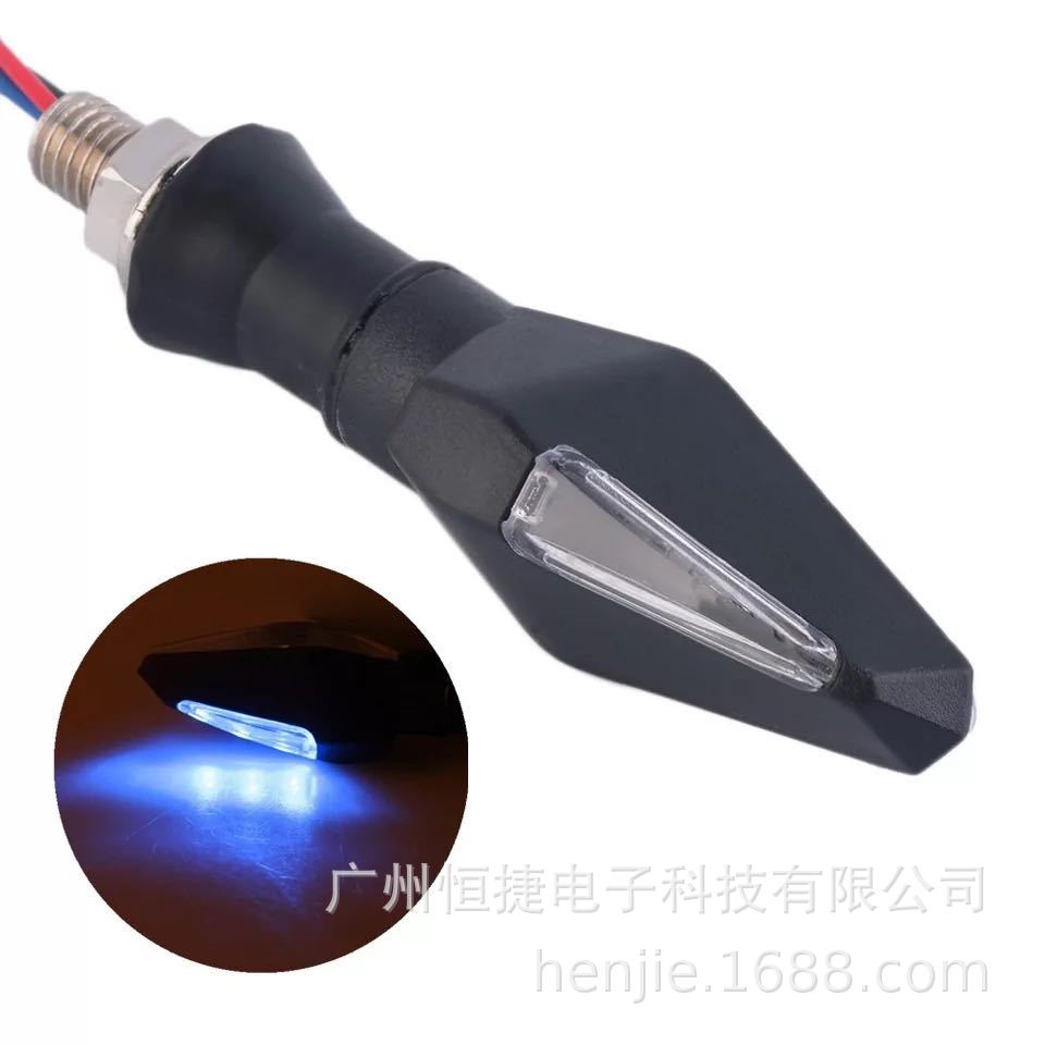 12 В мотоциклетный руль 12 светодиодов двухцветный индикатор и ходовые огни - синий, желтый, белый, красный