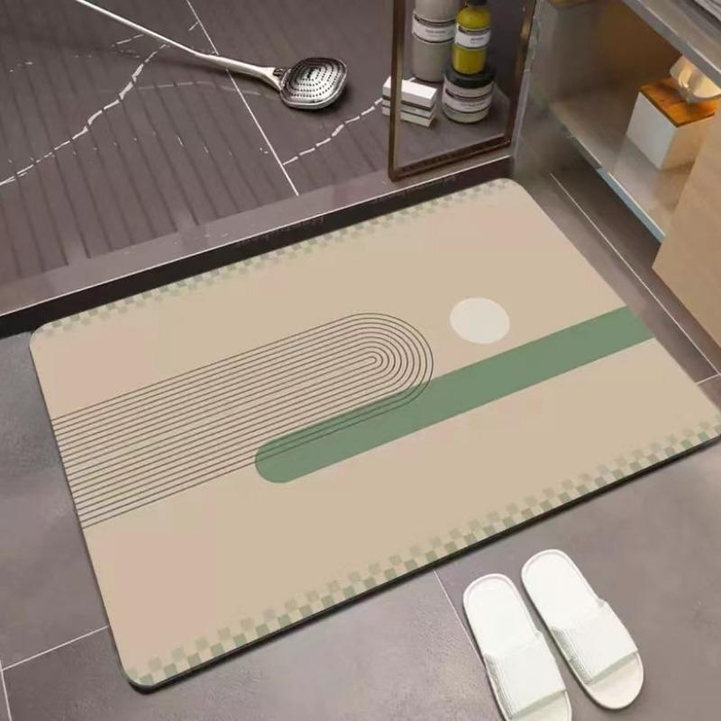 Light Luxury Crystal Velvet Floor Mat Household Non-slip Wear-resistant Tailoring Porch Floor Mat Dirty and Washable Entry Door Foot Mat