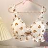 Cute Cartoon Bras For Girls Lingerie Push Up Wireless Underwear Backless Brassiere