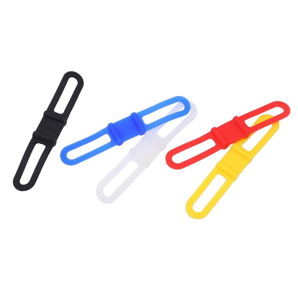 DUUTI 5 шт. Велосипедная силиконовая лента Многоцелевые велосипедные фиксирующие ремни Крепление-держатель для фонарика для горного велосипеда