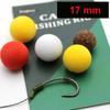 Boilies 17mm Carp Bait Floating Non Smell Lure Corn Artificial Baits Pop Up Bait Feeder for Fishing Hookbait Carp Hair Zig Rig