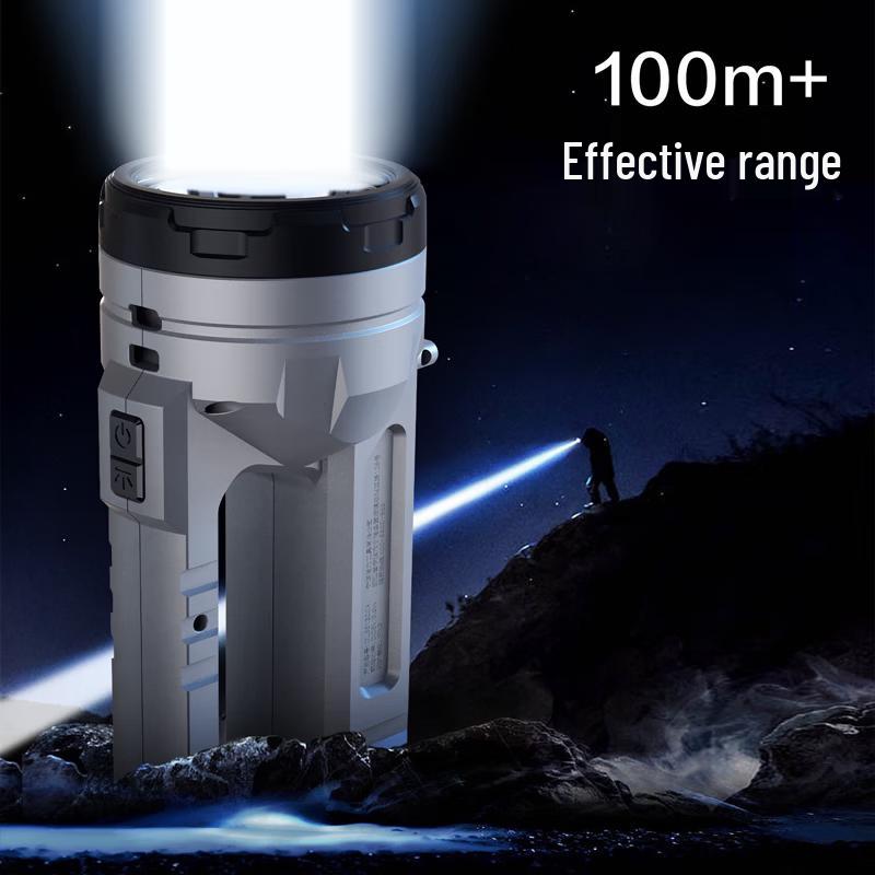 Deli DL551300A Rechargeable Flashlight with Tail Light