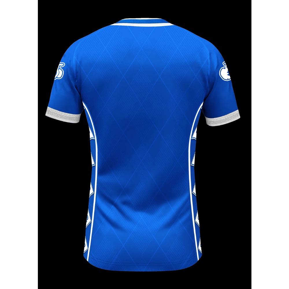 Dynamo Moscow Fan Home Football Jersey Men Short‑Sleeve Blue Soccer T‑Shirt Breathable Sports Training Top For Supporters