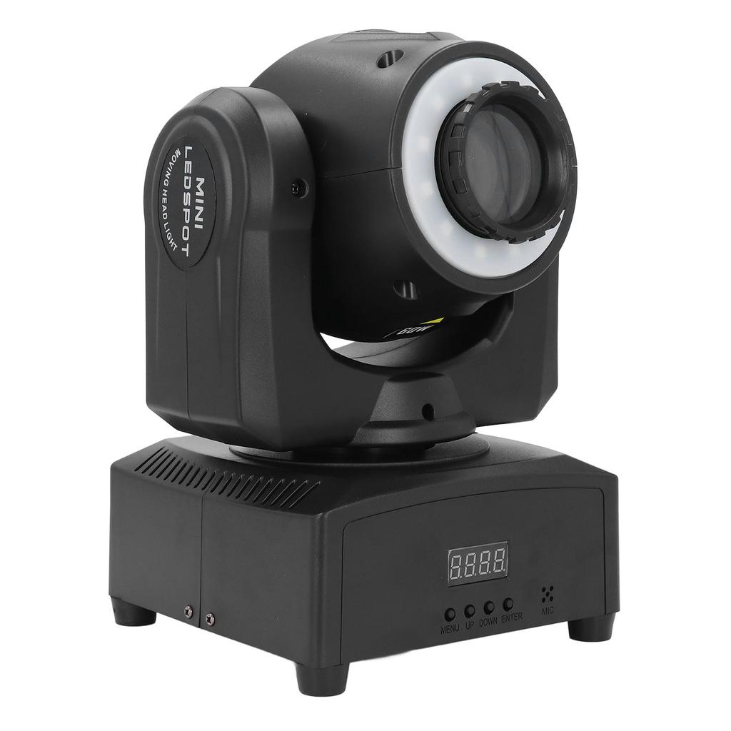 Светодиодный вращающийся прожектор, 8 режимов, 8 цветов, 9/11 каналов, многоцветный точечный светильник со звуковым управлением