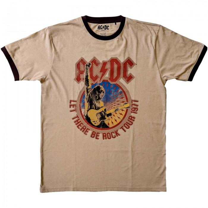 AC/DC Футболка унисекс для взрослых Let There Be Rock Tour 1977 Ringer
