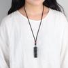 Оригинальное эбеновое письмо трубка Gawu коробка кулон ожерелье мужское и женское длинное ретро простое свитерная цепочка аксессуары
