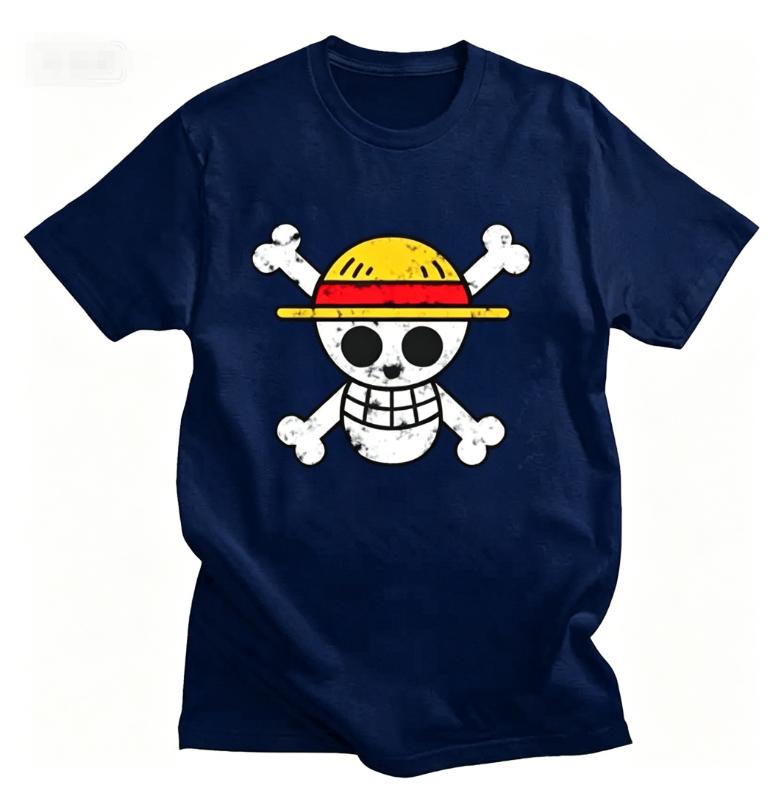 One Piece Unisexs TShirt Monkey D Luffy Japanese Anime Summer Boy Childrens Short Sleeve High Quality ParentChild Wear