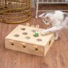 Cat Toys Interactive Whack-a-mole Solid Wood Toys for Indoor Cats Kitten Catch Mice Game Self Entertainment Cat Supplies