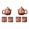 Hand-made Zisha Tea Set Dragon And Phoenix Color-changing Purple Clay Teapot Kung Fu Tea Pot Craftsmanship Magic Teapot Tea Lover Gift