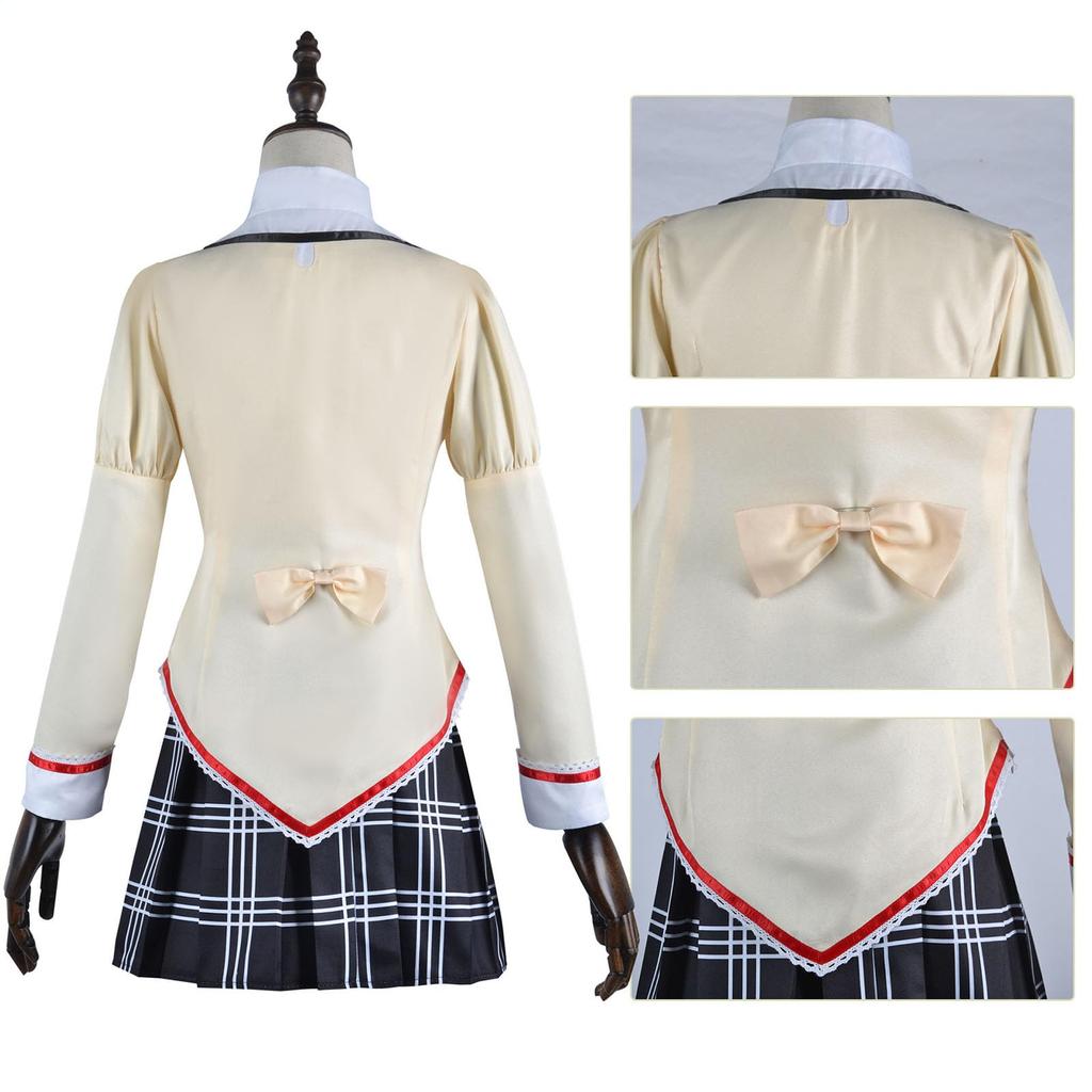 [молочное время] Puella Magi Madoka Magica Акеми Хомура Косплей Хэллоуин Аниме Униформа (L)