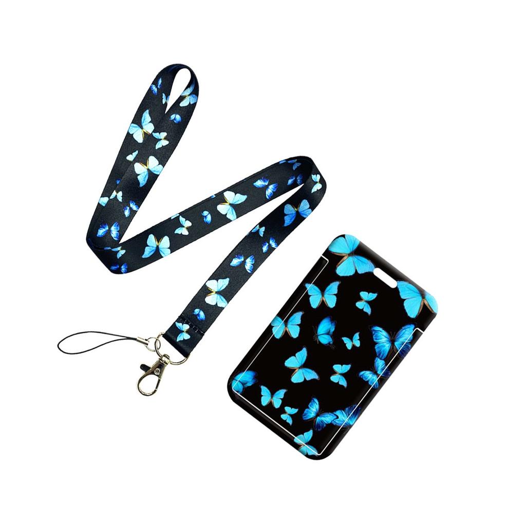 Cartoon Credential Card Holder Bags Doctor Nurse Neck Strap Lanyards Keychain Pass Card Holder Hang Rope Lariat Lanyard Gifts