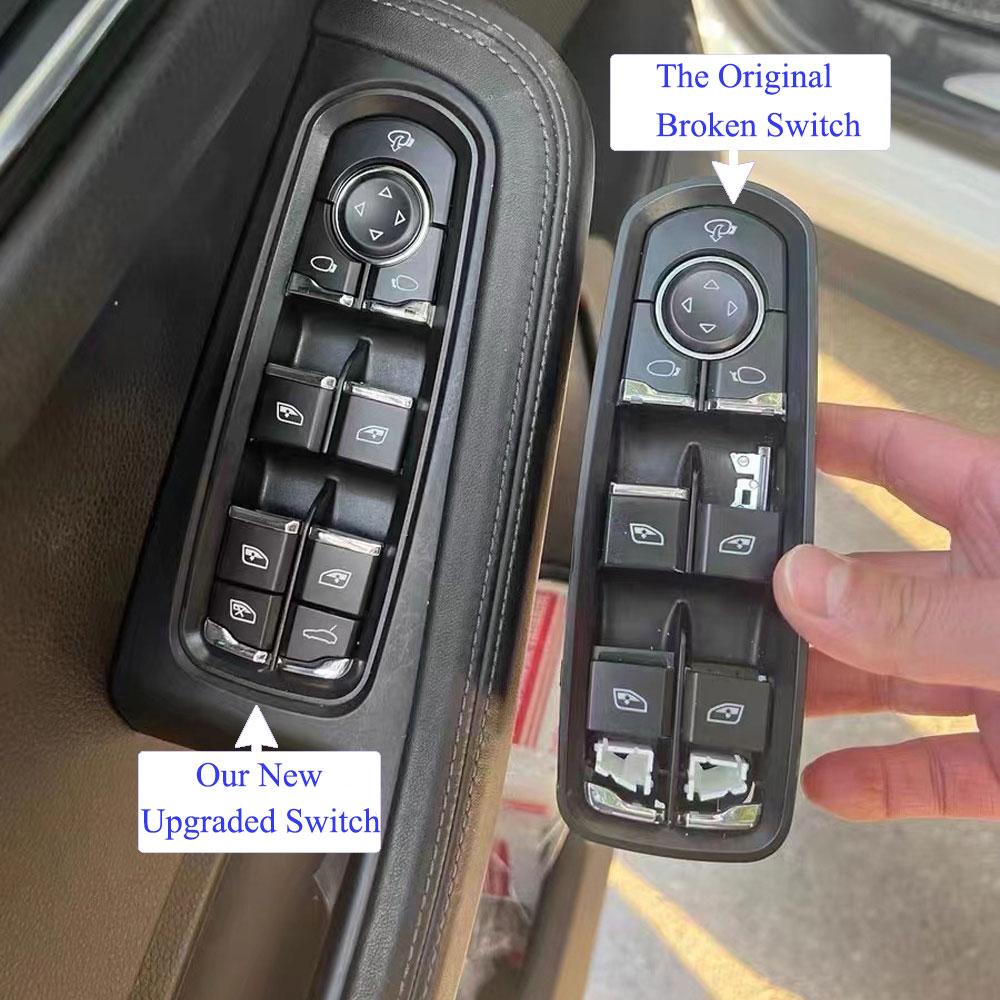 Главный выключатель стеклоподъемника, кнопка управления со стороны пассажира для Porsche Cayenne Panamera Macan