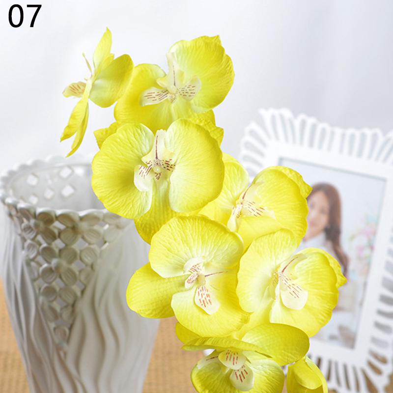 Красивые товары для вечеринок Моделирование Искусственные цветы Пластиковые украшения дома Орхидеи Растения 1 шт.