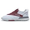 Mountain Research X LX 2200 White Burgundy Unisex Sneakers Footwear-White Classic-Burgundy Pure-Grey-5 HP9729