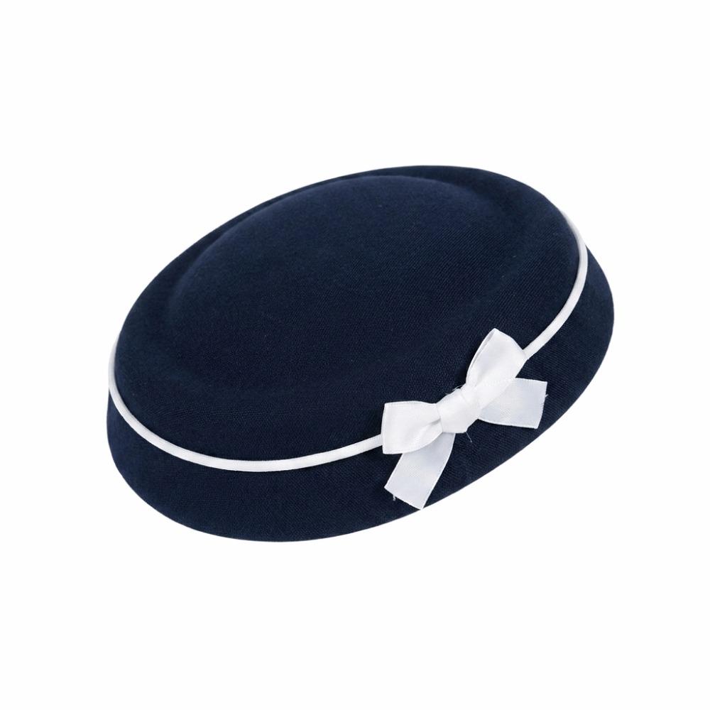 Dome Bow Beret Hepburn Hairclip Beret Sweet Fedoras Hat Girl