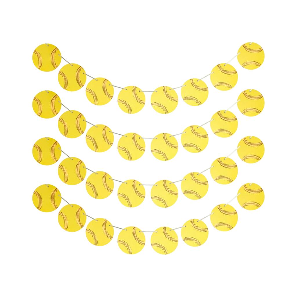 4PC Themed Ball Games, Rugby, Softball, Soccer, Basketball, Party Atmosphere Decorations, Banners, And Decorations.