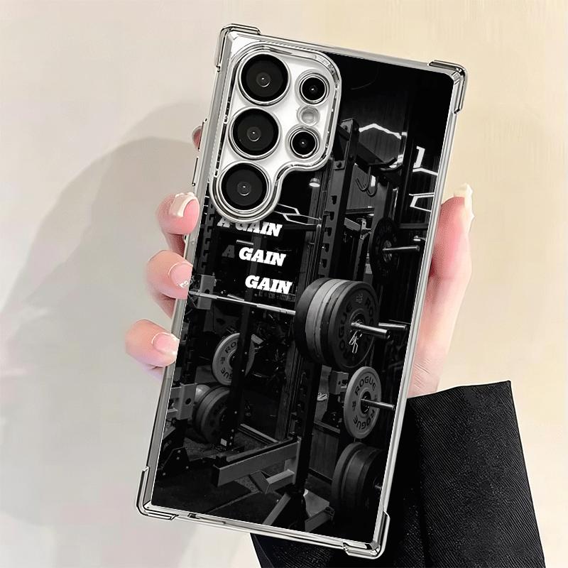 Фитнес-чехол для телефона с покрытием 'Gym Mode Fitness Bodybuilding' для Samsung Galaxy S24 S25 FE S26 Edge S23 Ultra S22 S21 Plus S20 Противоударный Air