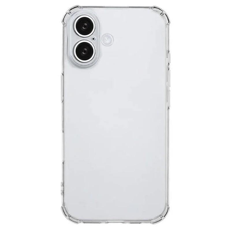 For iPhone 16 Plus TPU Case WANLONFENG WL3 Series 1.5mm Phone Cover with Tempered Glass Film