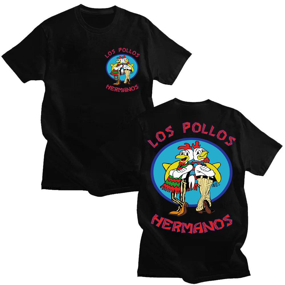 2026 New TV Series Breaking Bad Los Pollos HerUnisexos T Shirt Funny Chicken Brothers Unisex Women Tshirt Popular Streetwear Summer