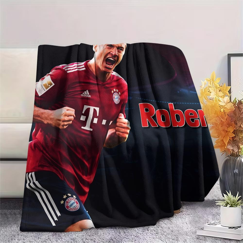 Robert Lewandowski pattern Flannel Blanket, High quality Comfortable for All Seasons, Home Decor, Warmth and Comfort, Perfect for Gifts.