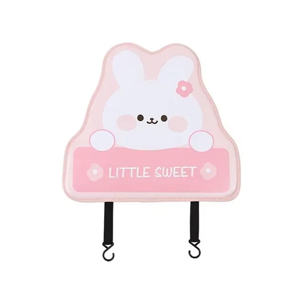 Car Cartoon Animal Bear Bunny Backseat Protector Kick Mat Seat Back Cover Leather -Kick Pad For Kids Universal