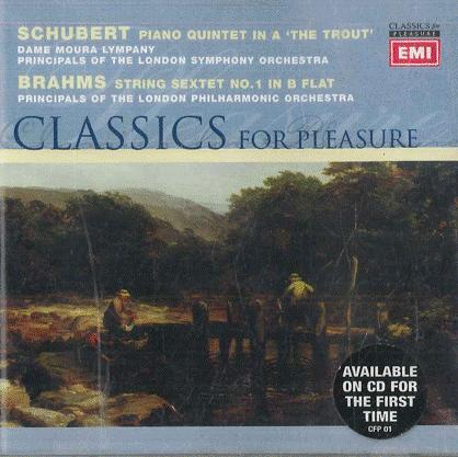 CD DAME MOURA LYMPANY PRINCIPALS OF T Schubert Trout Quintet Brahms Str 724357269322 EMI 1998 UK Classical Used