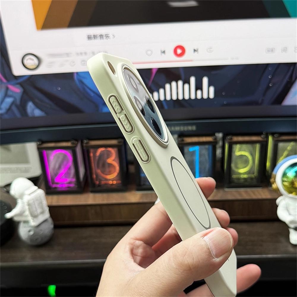 Тонкий магнитный чехол для беспроводной зарядки однотонный для OPPO Find X7 Ultra X8 X8S Plus Чехол для OPPO Find X8Pro Жесткий ПК чехол для телефона