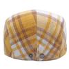 Autumn Winter Plaid Beret Men's Wool Warm Forward Cap British Peaked Cap Newsboy Cap