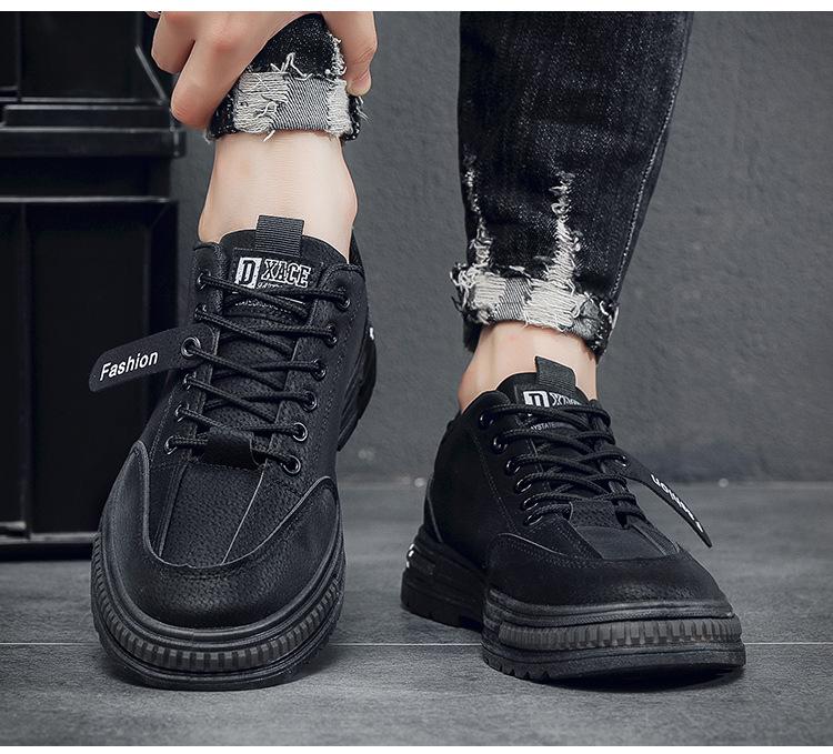 Мужские кроссовки весна-лето 2024 из дышащей ткани для работы — модные, универсальные, повседневные туфли для пап на толстой подошве