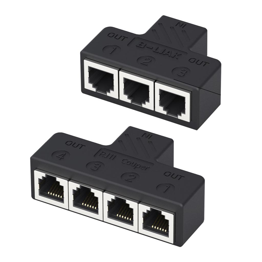 Телефонный разветвитель Адаптер 3 порта/4 порта Удлинитель RJ11 6P6C Телефонный настенный адаптер 1 на 3/4 Разветвитель Расширение подключения