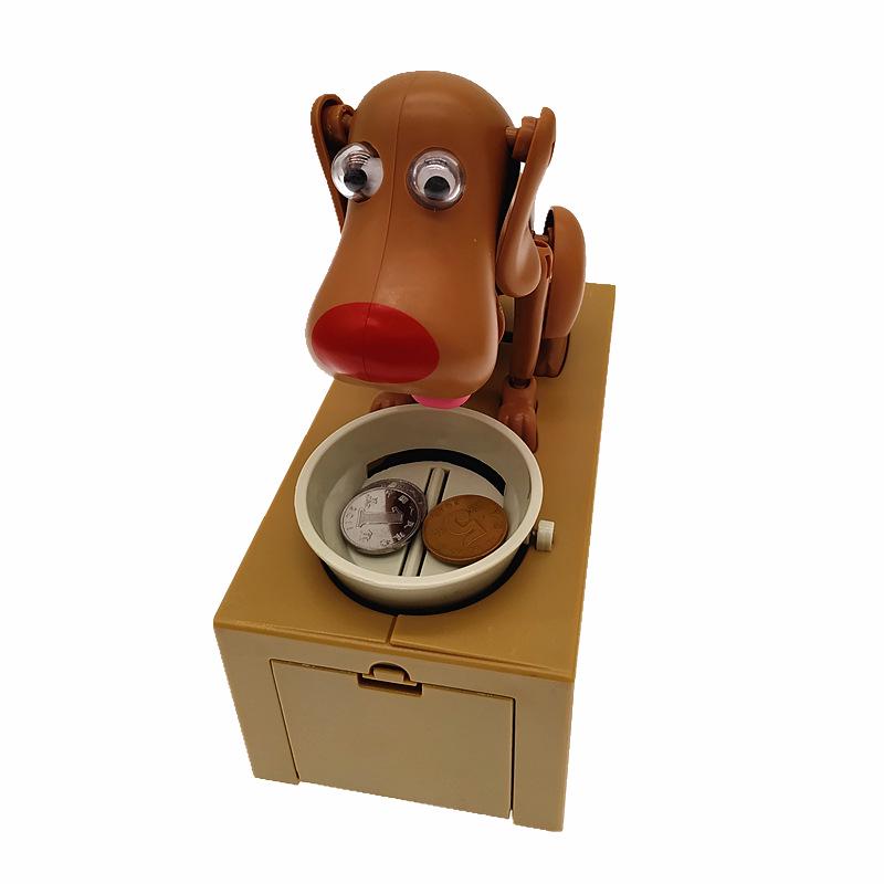 Оригинальная электрическая игрушка-копилка в виде щенка, поедающего монеты, для детей