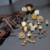 Не выцветающие 10 шт. Основы для серег-гвоздиков из нержавеющей стали с заглушками для серег Задники для серег для изготовления ювелирных изделий DIY