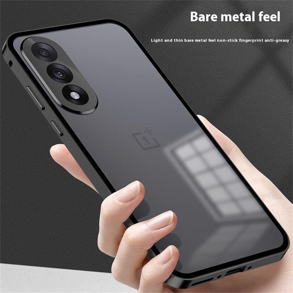 For OnePlus Nord 5 5G/Ace 5 Ultra 5G Matte Case Aluminium Alloy + PC Phone Cover Pop-Up Snap Lock