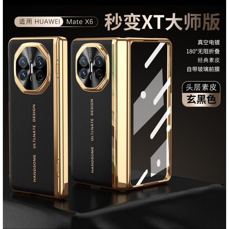 Чехол для телефона Matex6 в стиле XT, Полное покрытие, Ударопрочный ПК-чехол, Магнитный, Защита от отпечатков пальцев, Тонкий, Деловой, Имитация кожи