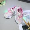 Девочка Спортивная обувь Весна Новая Детская Повседневная обувь Девочка Обувь со светодиодной подсветкой Мода Комфорт Туфли принцессы Мягкая подошва Противоскользящая Сетчатая обувь