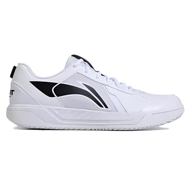 Li Ning Скользкие Устойчивые к истиранию Поддерживающие Низкие Теннисные Кроссовки Унисекс Белые ATTV003-1