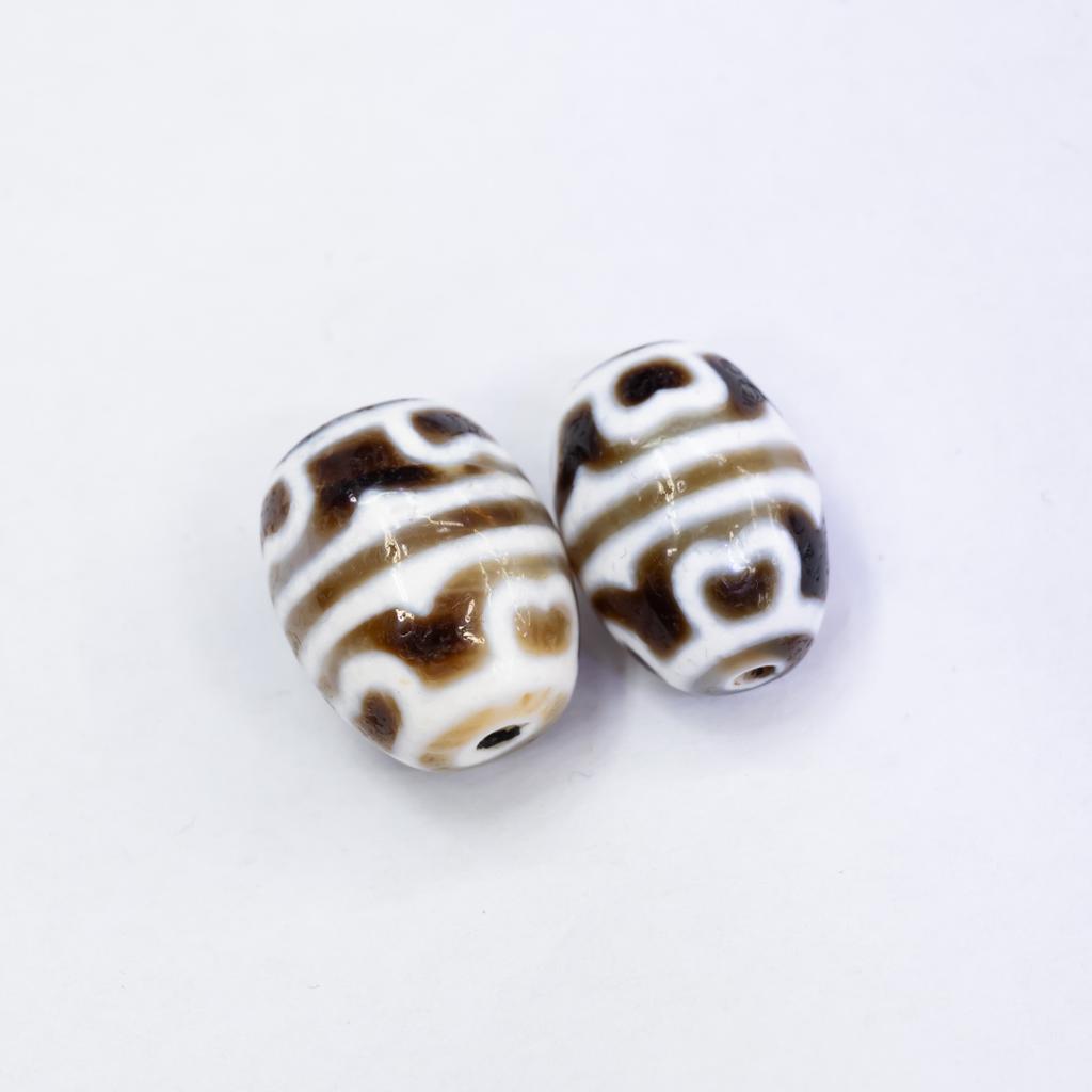 Tibetan daluo dzi beads loose beads, treasure bottle multi-totem agate dzi beads DIY Wenwan bracelet waist beads accessories