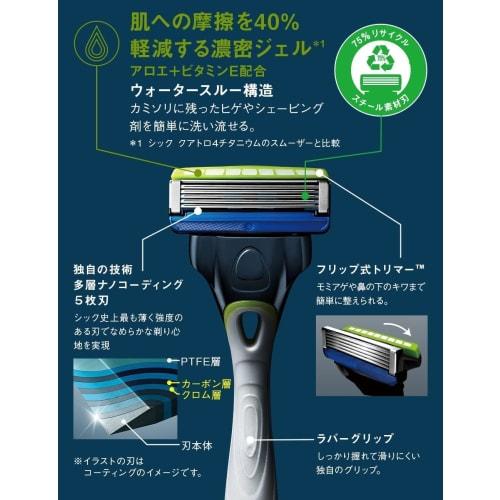 Hydro Schick Hydro 5 Premium для чувствительной кожи сменные лезвия (4 шт) со Скин Гард 5 лезвий Синий