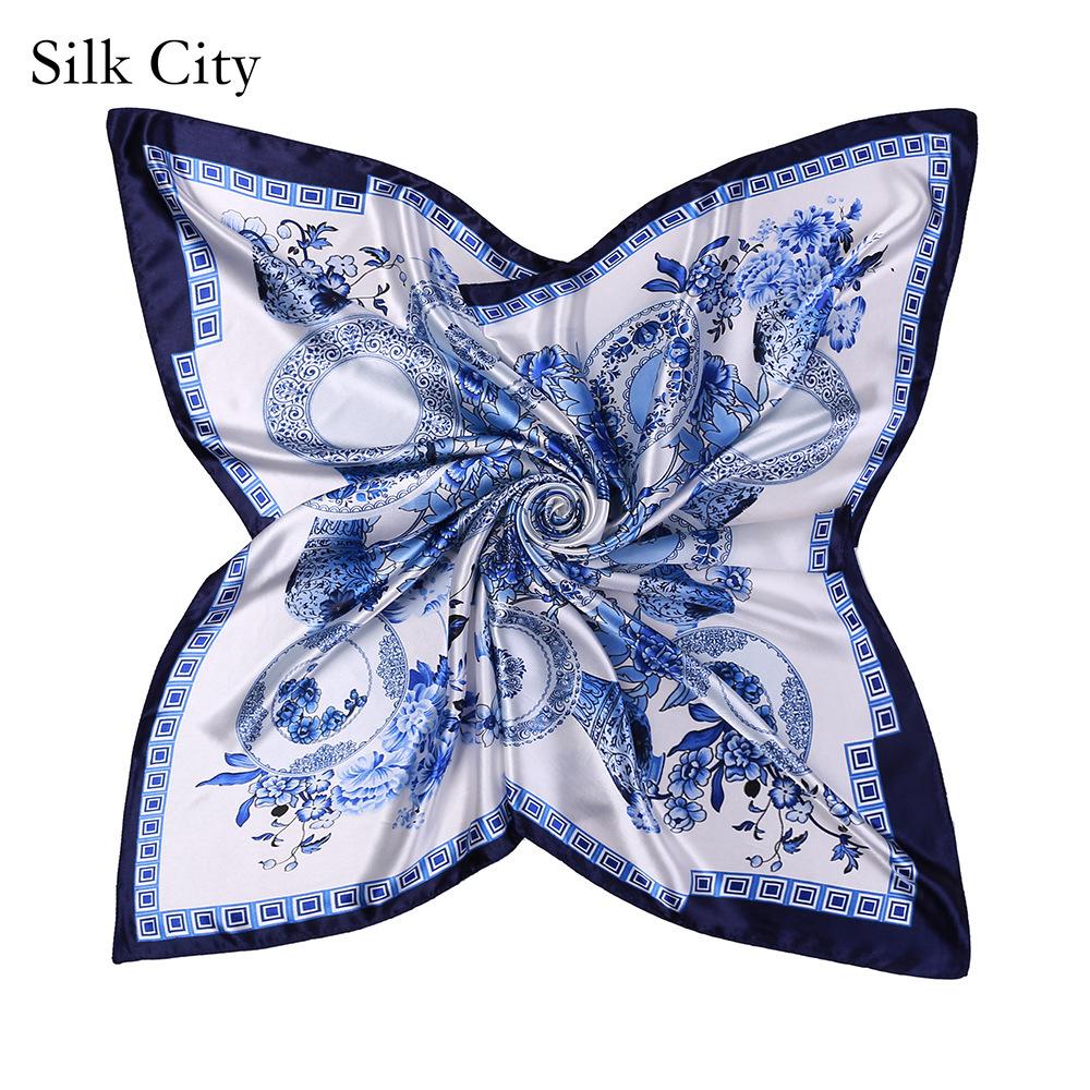 High-quality Luxurious Silk Scarves Headband Scarfs Neck Scarf For Women Chain Silk Scarf Women's Decorative Shawl