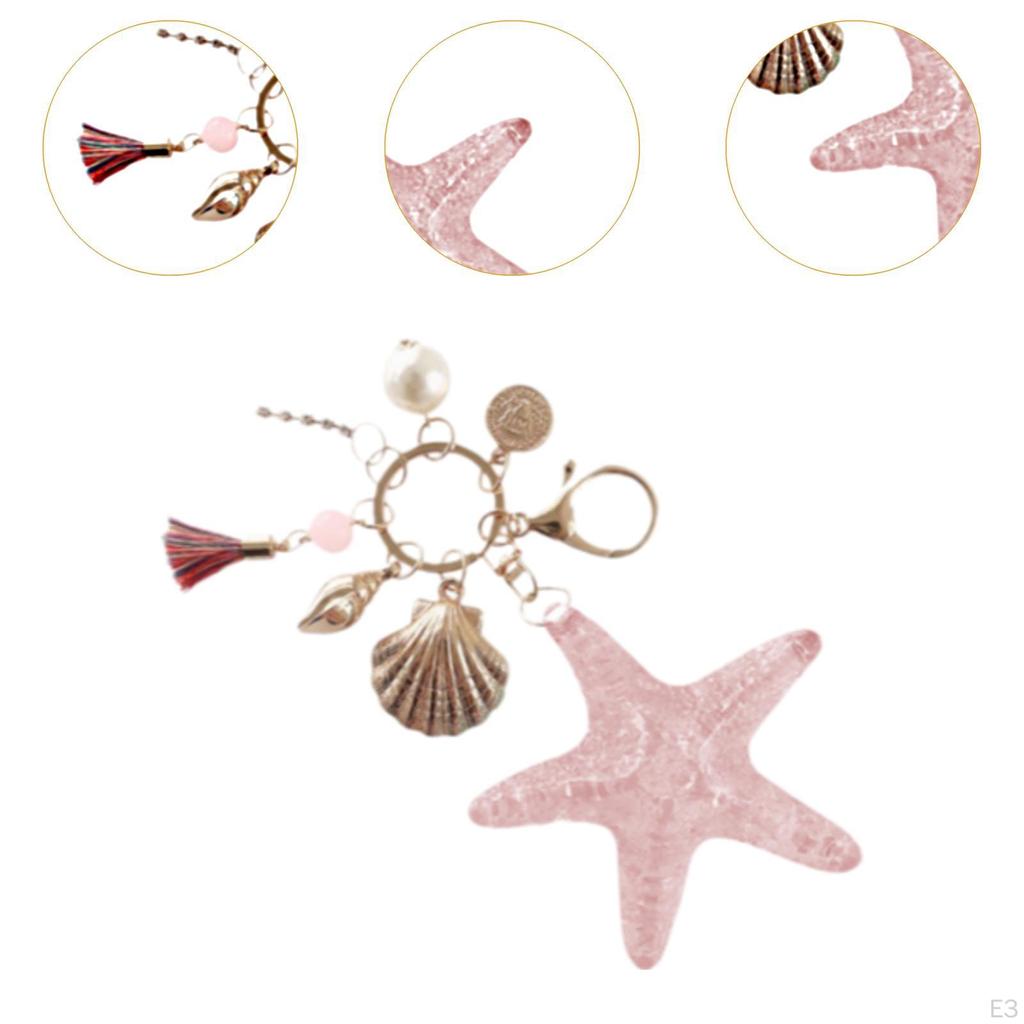 Starfish Keychain Gift To Friends Handbag Charm for Backpack Bag Decoration