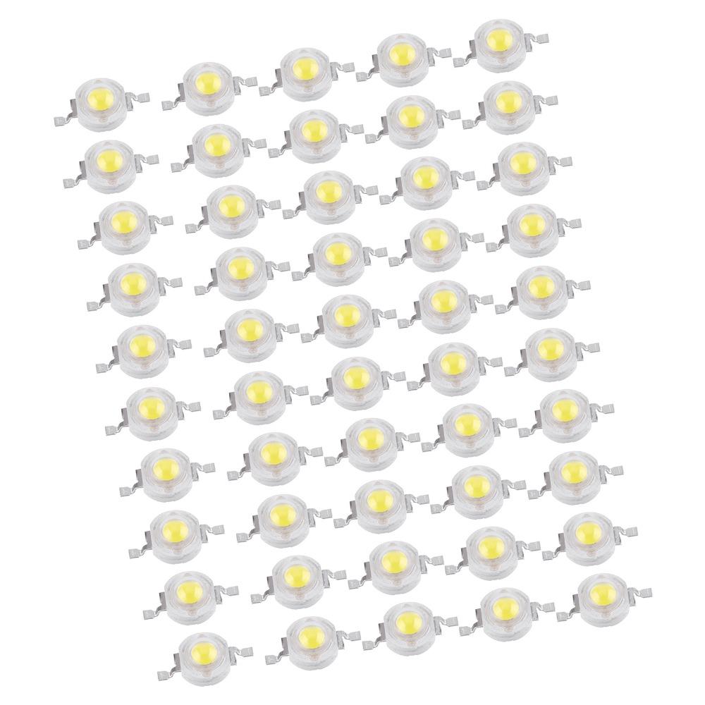 50PCS 110LM/W High Power LED Beads Aluminum DIY Lighting Fixtures  Spotlight Replacement
