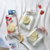 Плоская спортивная бутылка для воды Tritan формата А4 - Маленькая, Портативная, Прямоугольная, с бумажной вставкой