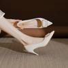 Весна кожа высокие каблуки дети Хуэйчжоу красивые туфли-лодочки весна женщины