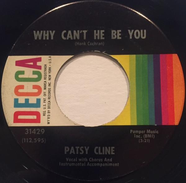 7-дюймовая пластинка PATSY CLINE Why Cant He Be You 31429 Decca 1962 US Pop Б/у