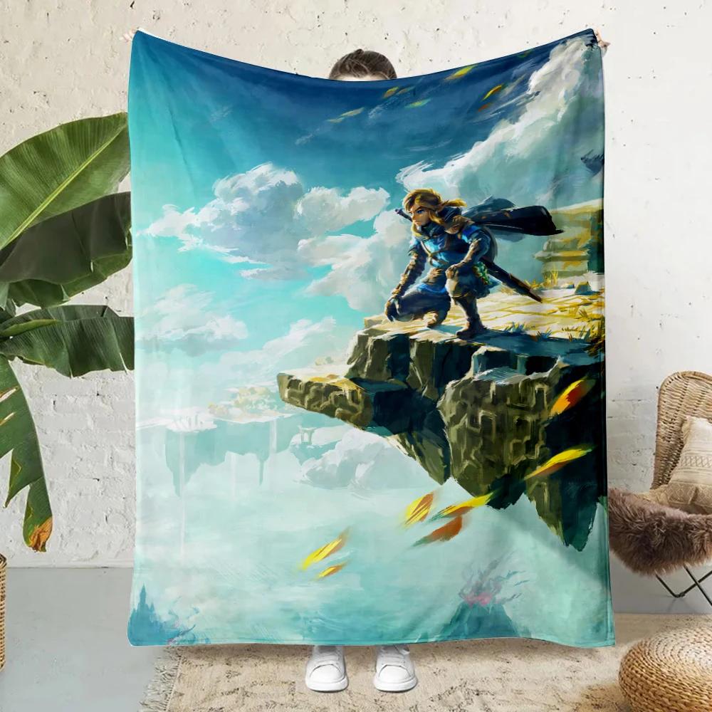 Hot Game Z-ZeldaPrinted Blanket Picnic Blankets Warm Blanket Soft and Comfortable Blanket Home Travel Birthday Gift