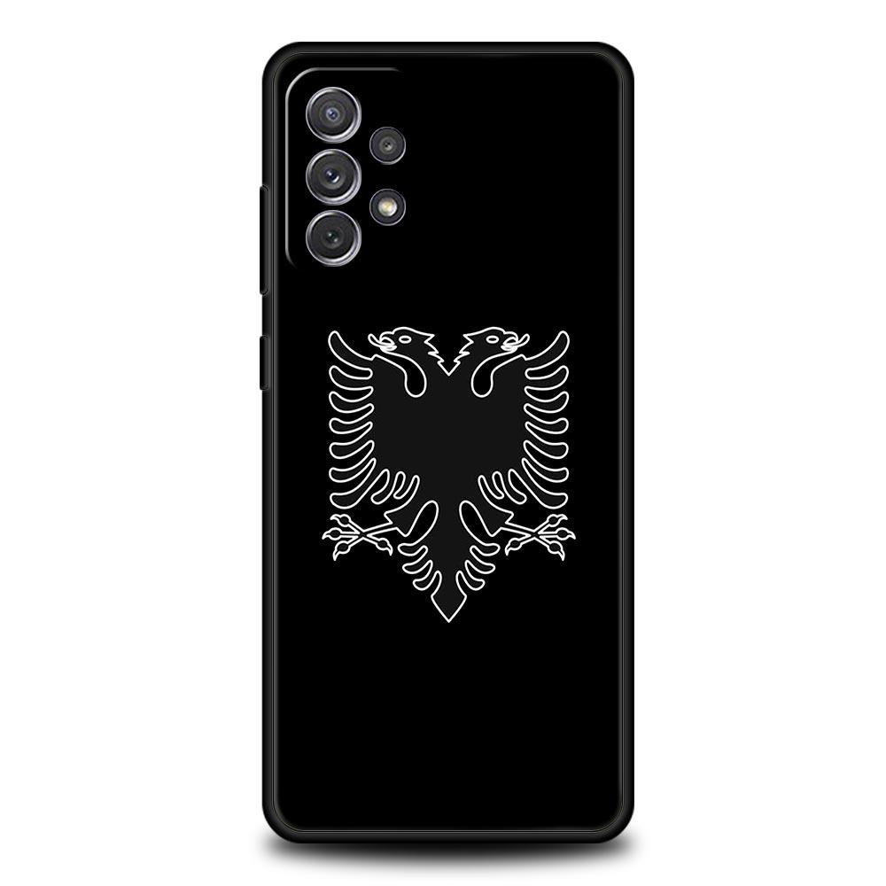Чехол для телефона Samsung Galaxy A15 A13 A51 A71 A41 A31 A21S A03S A05 A12 A32 A52 A23 A25 A33 A53 A73 5G Обложка Флаг Албании